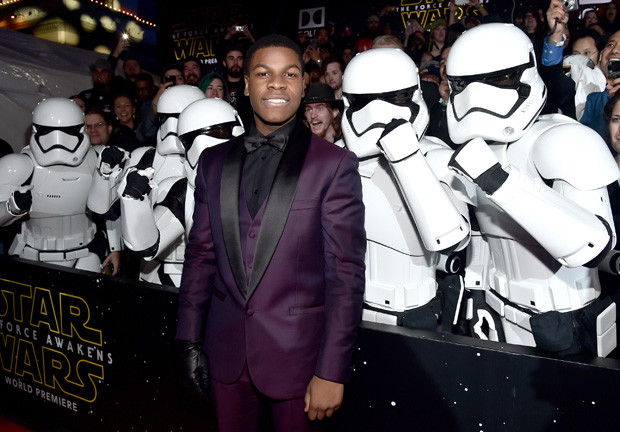 HOLLYWOOD, CA - DECEMBER 14: Actor John Boyega attends the World Premiere of ?Star Wars: The Force Awakens? at the Dolby, El Capitan, and TCL Theatres on December 14, 2015 in Hollywood, California.  (Photo by Alberto E. Rodriguez/Getty Images for Disney) 