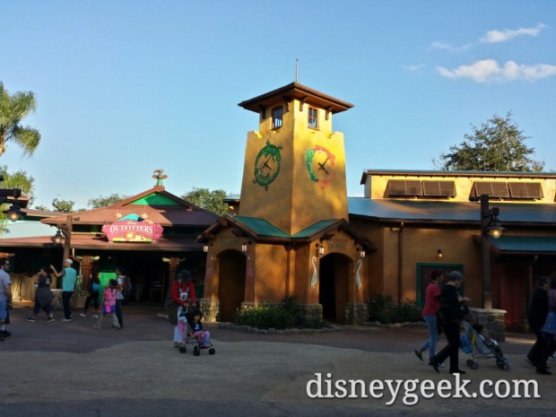 The Riverside Depot was open today. This is an extension onto the Disney Outfitters as you enter Discovery Island