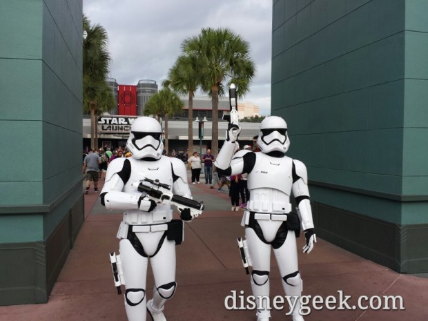 Storm Troopers patrolling near the Animation Courtyard (think it is still called that)