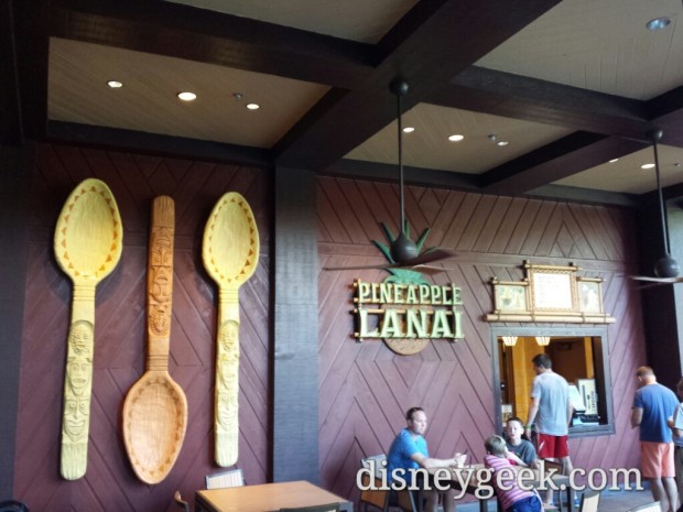 The Dole Whip counter at the Polynesian