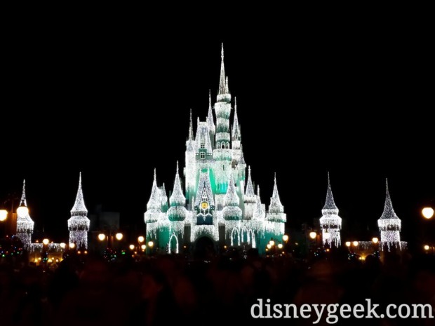 Cinderella Castle "ice" lights.