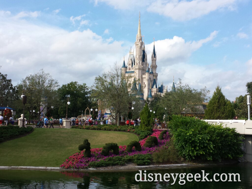 A last look at Cinderella Castle on my way out of the park.