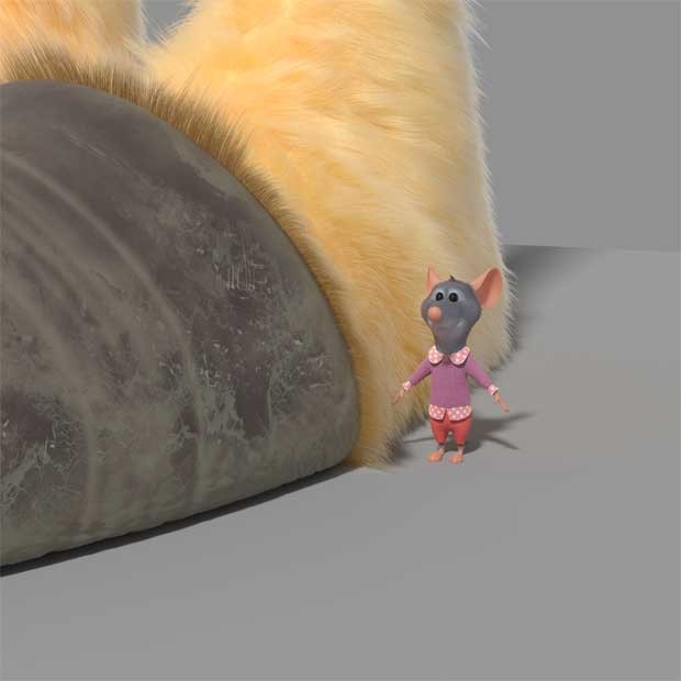 A look at the scale in Zootopia a mouse to a giraffe.
