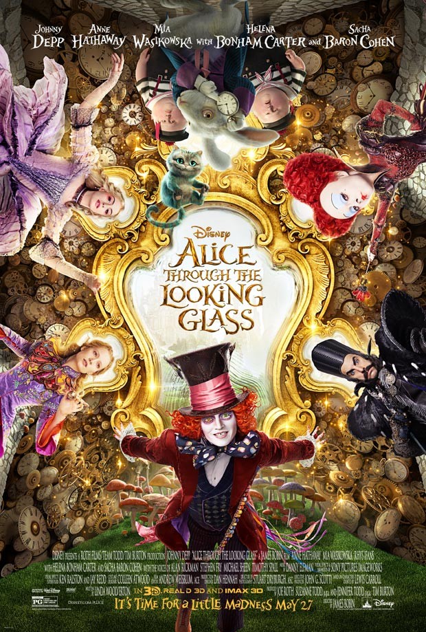 Alice in Wonderland through the Looking glass poster