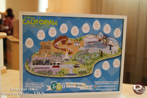 2016 Egg-Stravaganza @ Disneyland Resort - DCA Map