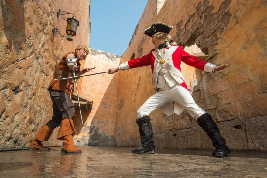 Action abounds throughout Treasure Cove with exciting entertainment throughout the land.