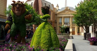 2016 - Belle & the Beast Topiaries from Beauty and the Beast