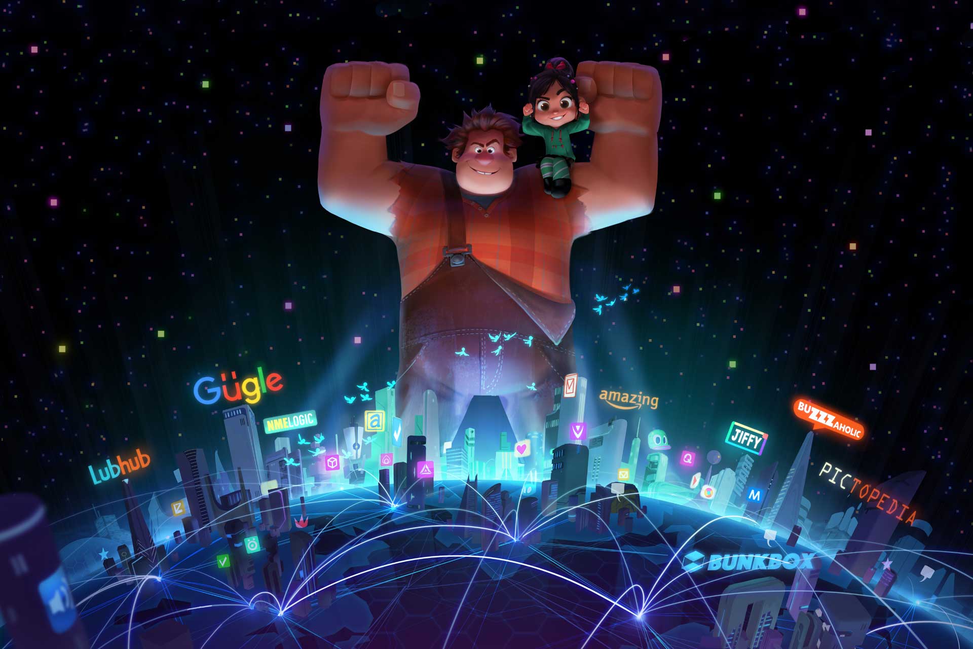 WRECKING THE INTERNET — Wreck-It Ralph is heading back to the big screen—this time he's wrecking the internet. John C. Reilly returns as the voice of the bad-guy-turned-good, and Sarah Silverman once again lends her voice to the girl with the game-winning glitch, Vanellope von Schweetz. Directed by Rich Moore and Phil Johnston, and produced by Clark Spencer, the untitled sequel hits theaters on March 9, 2018. ©2016 Disney. All Rights Reserved.