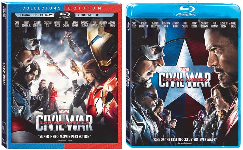 Captain America Civil War Blu Ray