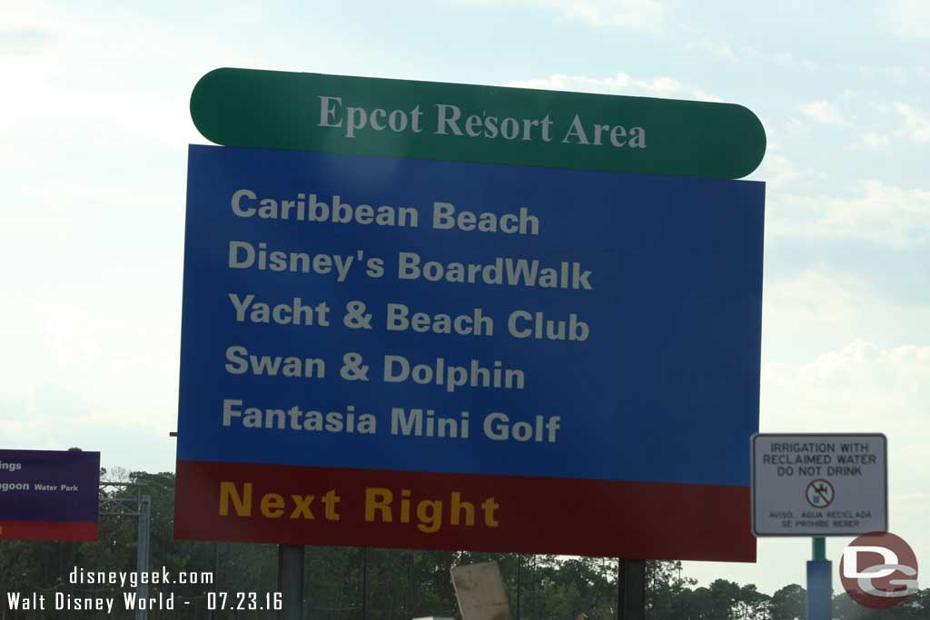 Disney directional signs