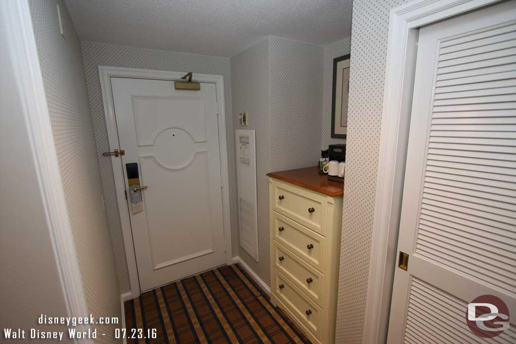 Disney's Yacht Club Resort - Dresser in the entryway