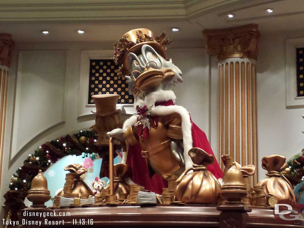 Tokyo DisneySea - Scrooge inside his store.