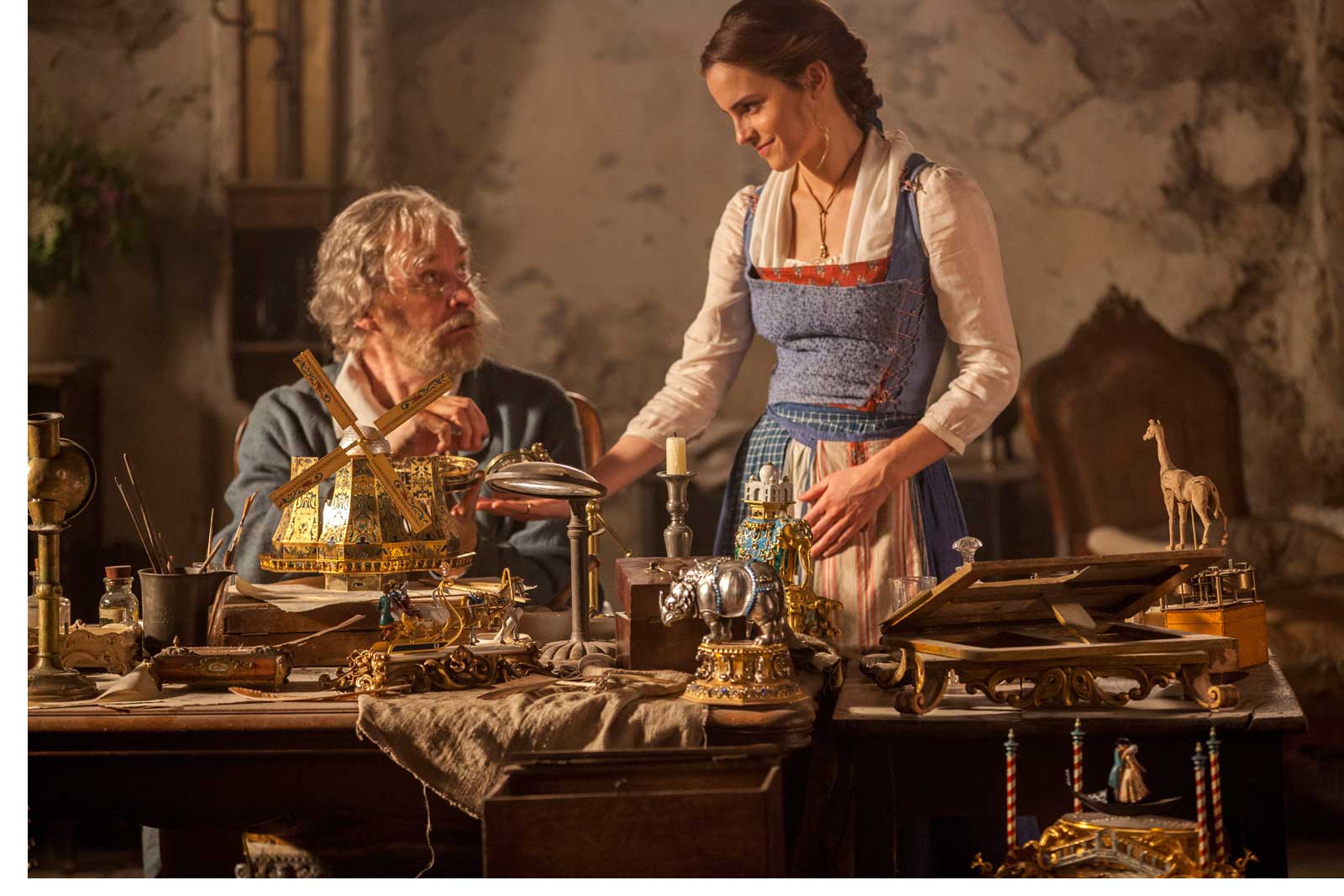 In Disney's BEAUTY AND THE BEAST, a live-action adaptation of the studio's animated classic, Emma Watson stars as Belle and Kevin Kline is Maurice, Belle's father.  The story and characters audiences know and love are brought to life in this stunning cinematic event...a celebration of one of the most beloved tales ever told.