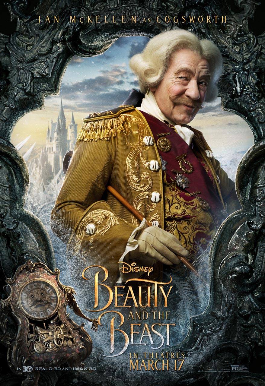 Beauty and the Beast - Ian McKellen as Cogsworth