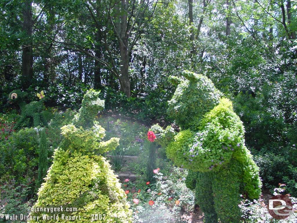 2002 - Belle & the Beast Topiaries from Beauty and the Beast
