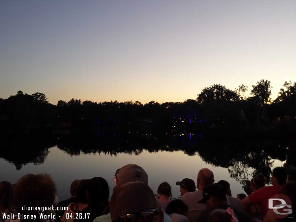 My view for my first Rivers of Light Experience