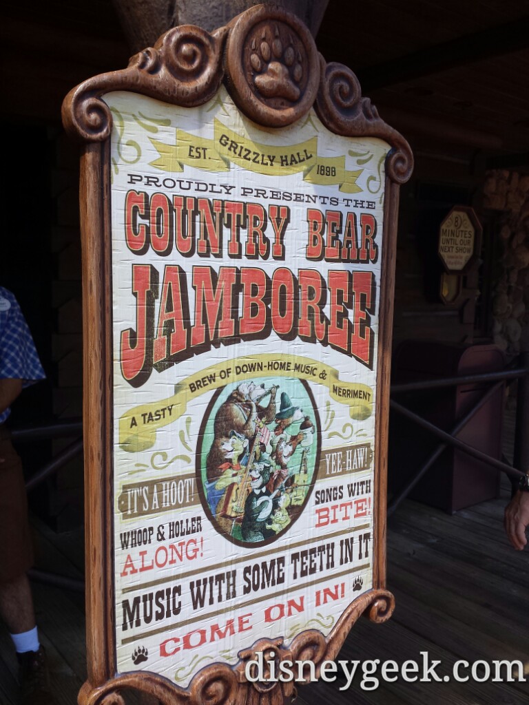 One of my favorites, the Country Bear Jamboree