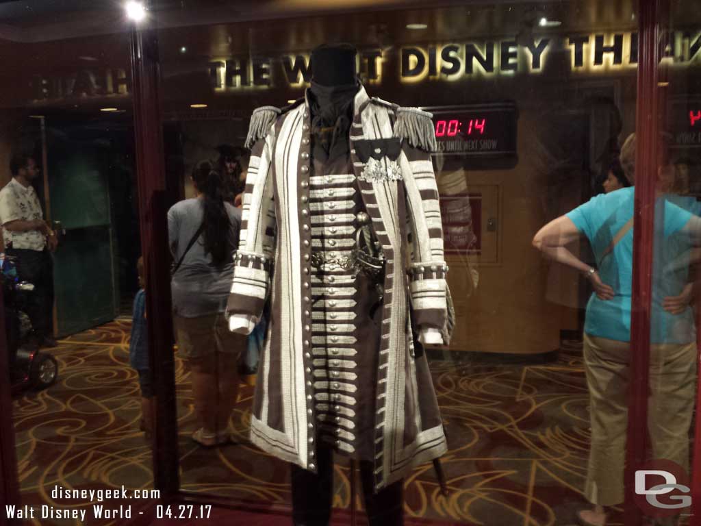 One costume from Pirates of the Caribbean in One Man's Dream