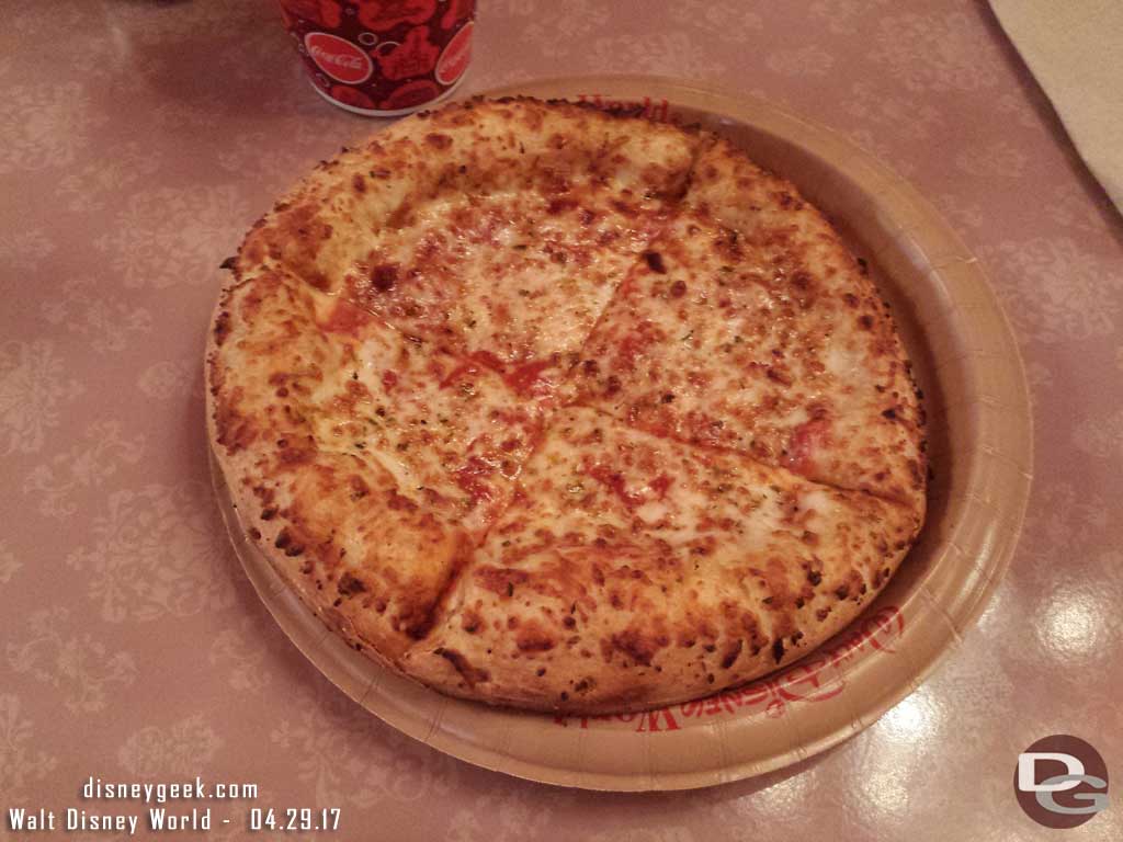 My pizza at PizzeRizzo