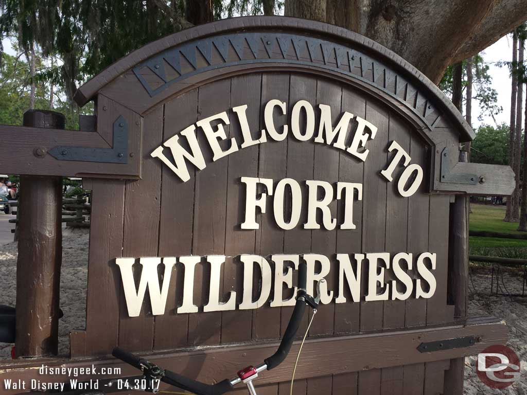 Always relaxing to spend some time at Fort Wilderness