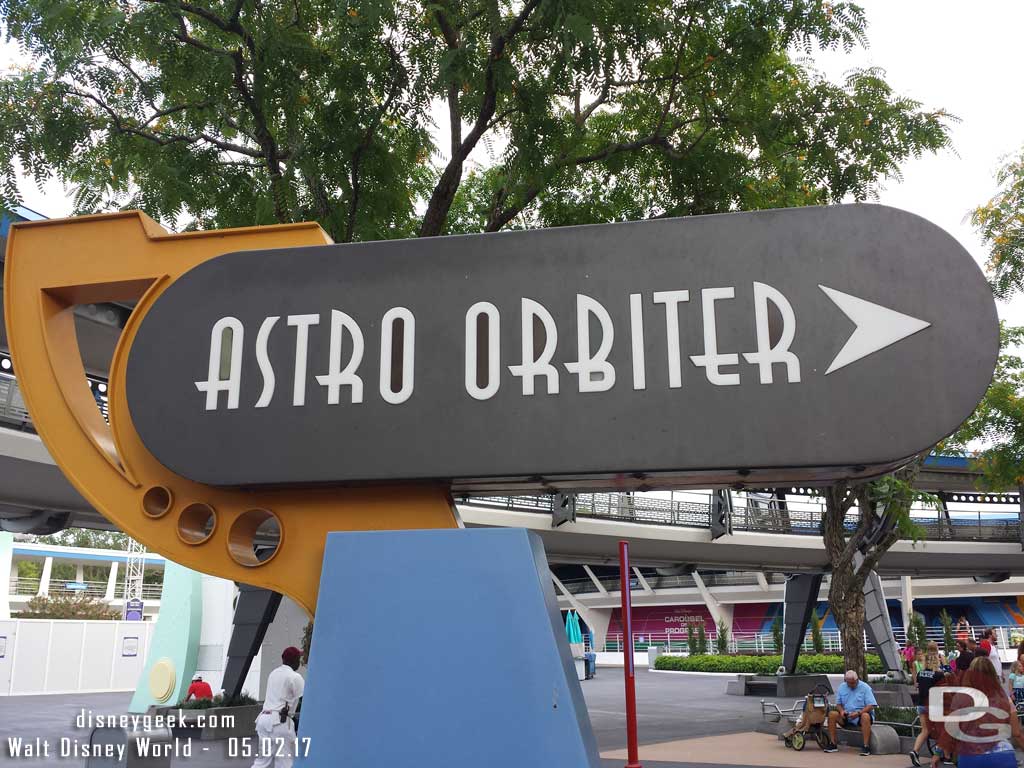 Astro Orbiter sign