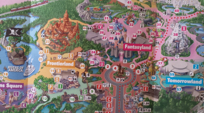 Disneyland Park Map as of June 2017 - Featured