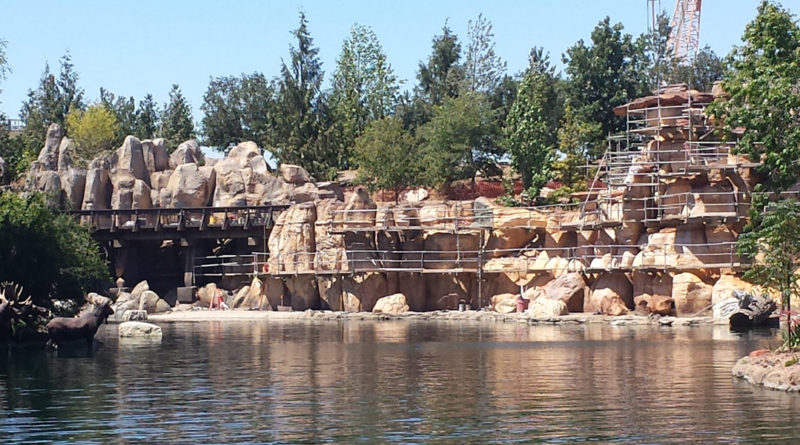 Rivers of America from Tom Sawyer Island - Construction Featured