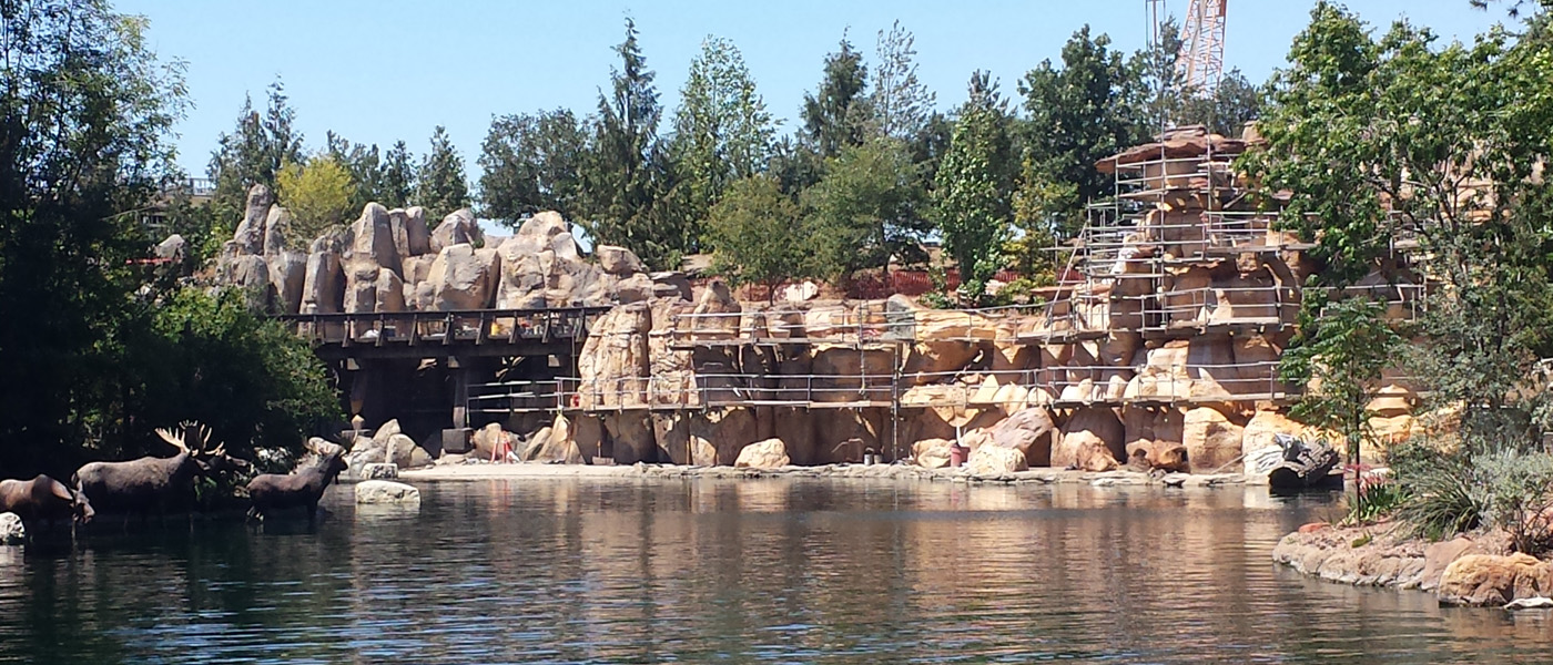 1st Look - Rivers Of America Construction From Tom Sawyer Island ...