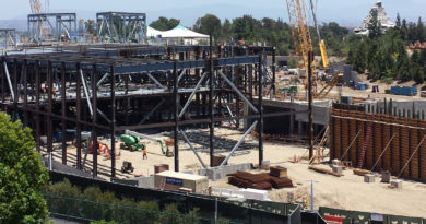 Star Wars Land Construction from parking structure