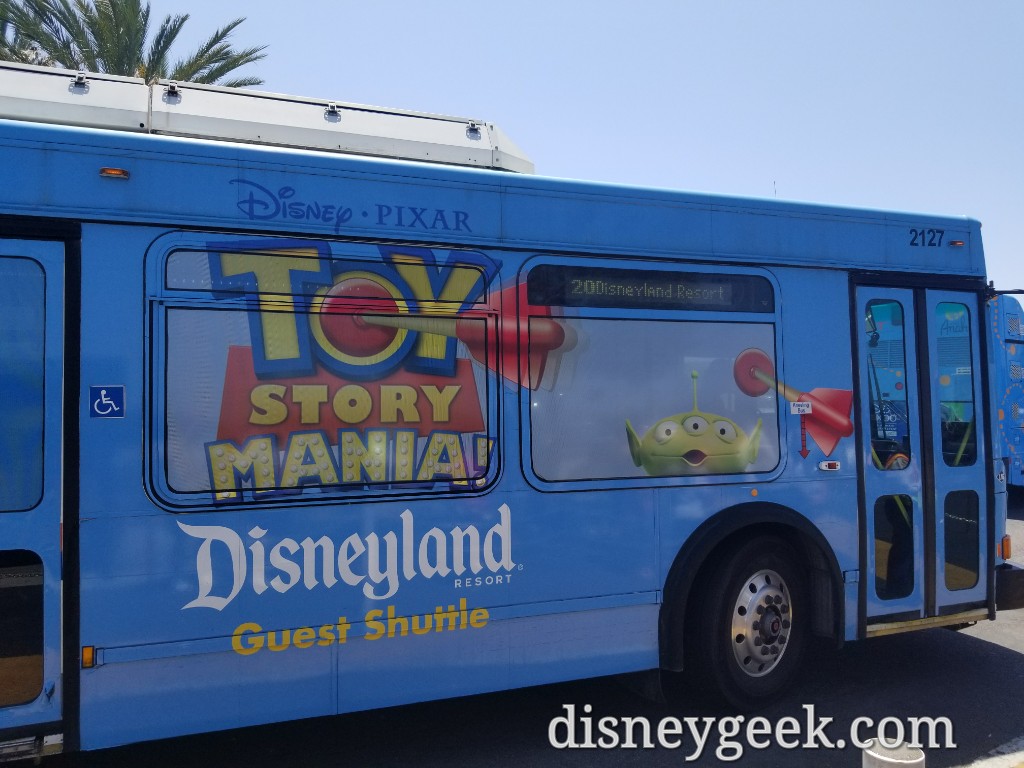 toy story shuttle to disneyland