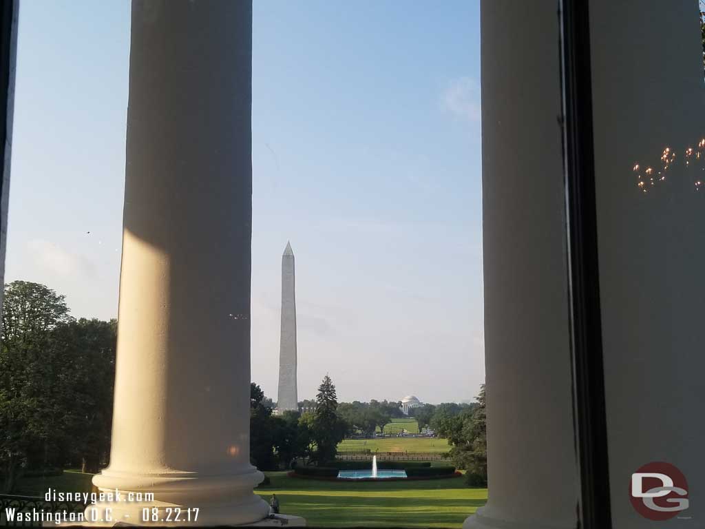 The Washington Monument from the Red Room