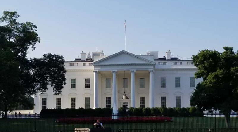 Looking at the White House as we left from across Pennsylvania Ave.