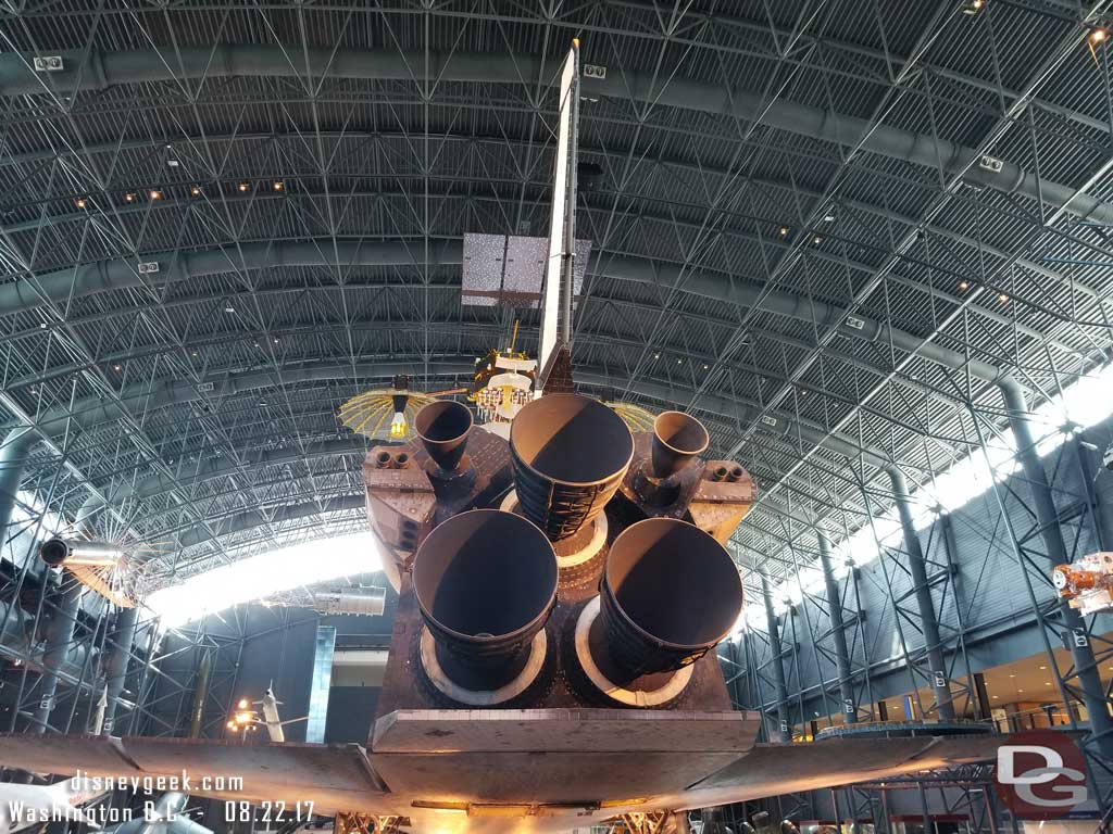 The main engines of the Space Shuttle Discovery.