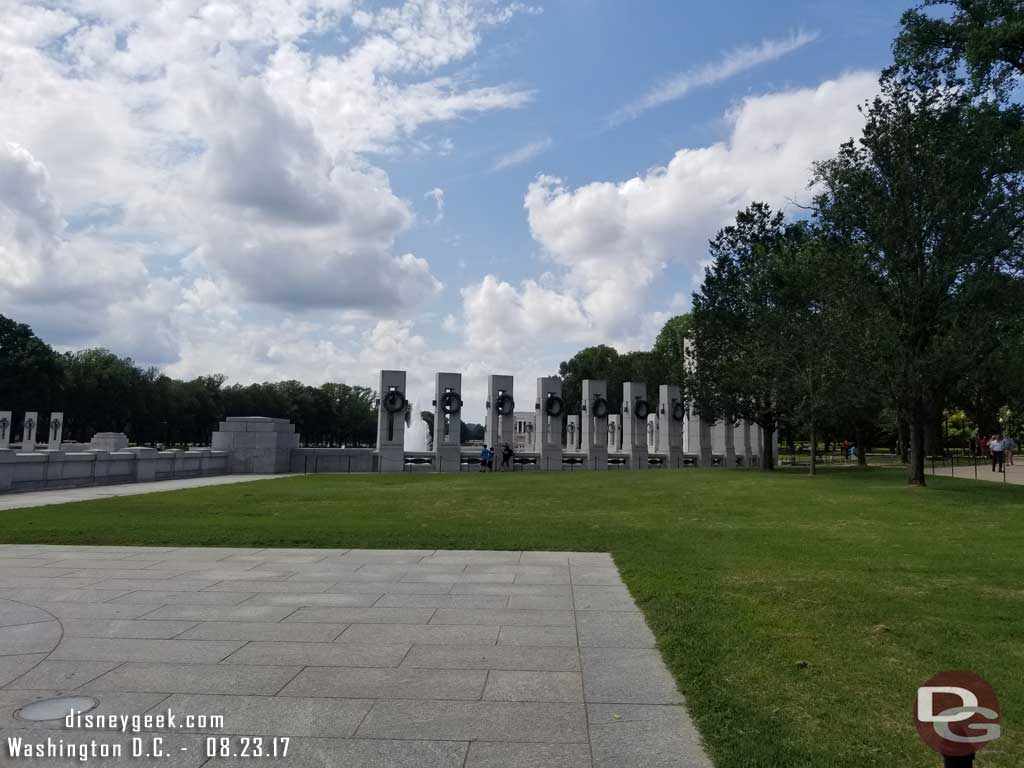 My destination this afternoon.. the World War II Memorial.