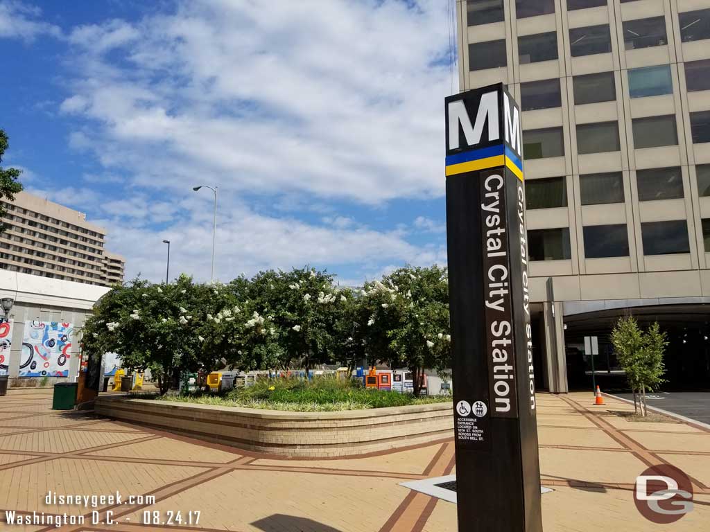 Last time through the Crystal City Metro Station.. visited this stop twice a day.