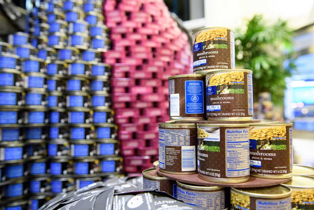 The Disneyland Resort Design and Engineering team brought the Maleficent dragon from the popular nighttime spectacular “Fantasmic!” to life by creating a 10-foot character overnight from 5,250 canned goods at the 10th anniversary of CANstruction Orange County.