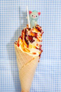 Gelatoni-themed ice cream cone