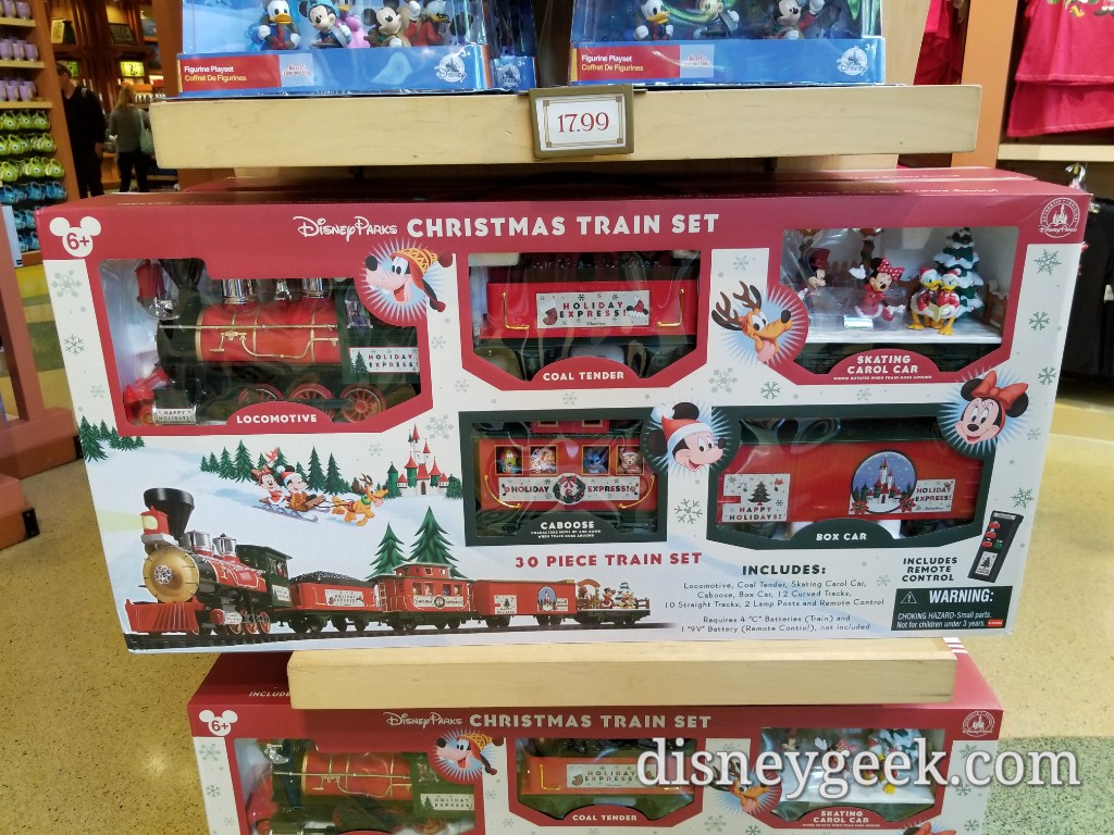 disney parks christmas train set 2017