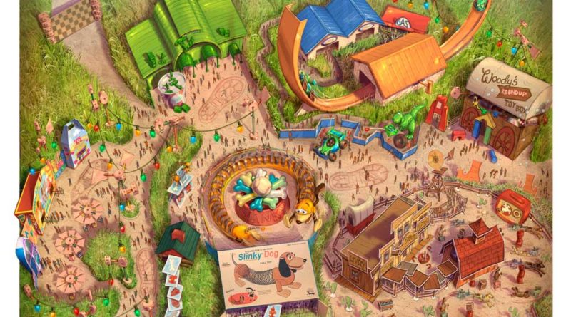 Disney Toy Story Land Fun Map