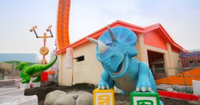 Rex and Trixie were installed at Rex’s Racer at Disney•Pixar Toy Story Land in Shanghai Disneyland