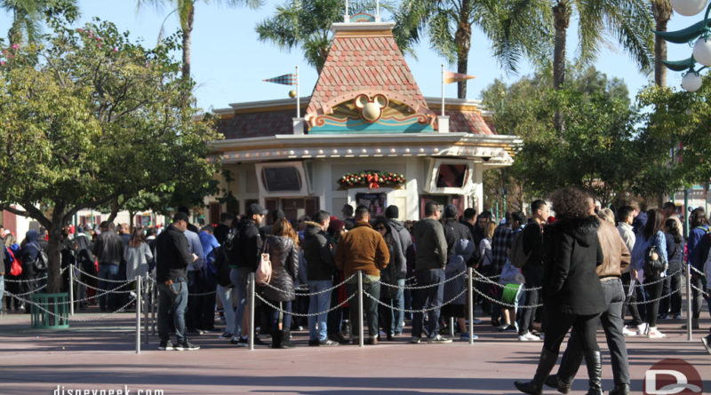 Disneyland Ticket Booth