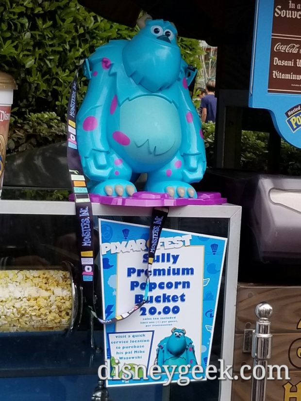 Sully Popcorn Buckets are available for Pixar Fest The Geek's Blog