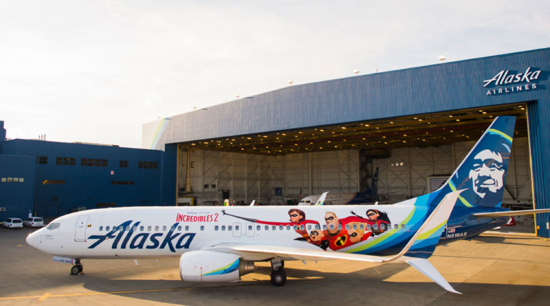 Alaska Airlines gets ‘animated’ with newly themed plane featuring artwork from Disney•Pixar’s Incredibles 2