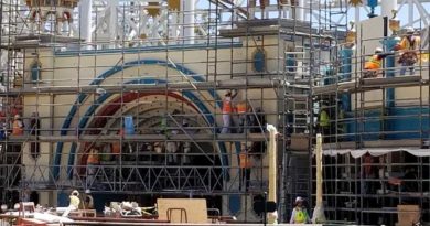 Pixar Pier Construction