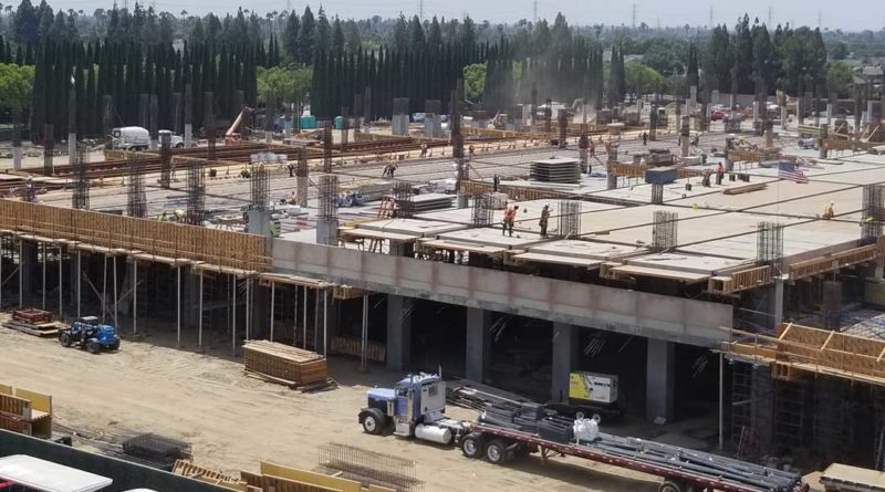 Disneyland Parking Structure Construction 8/24