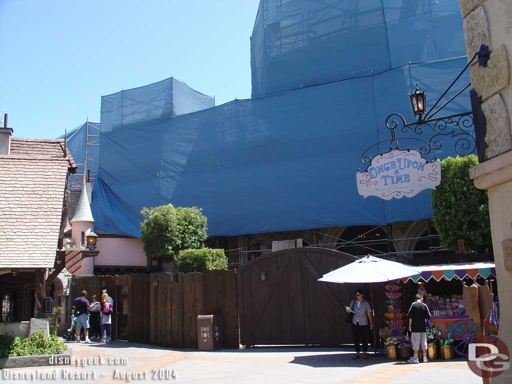 Disneyland Castle Renovation - Fantasyland Side 2004