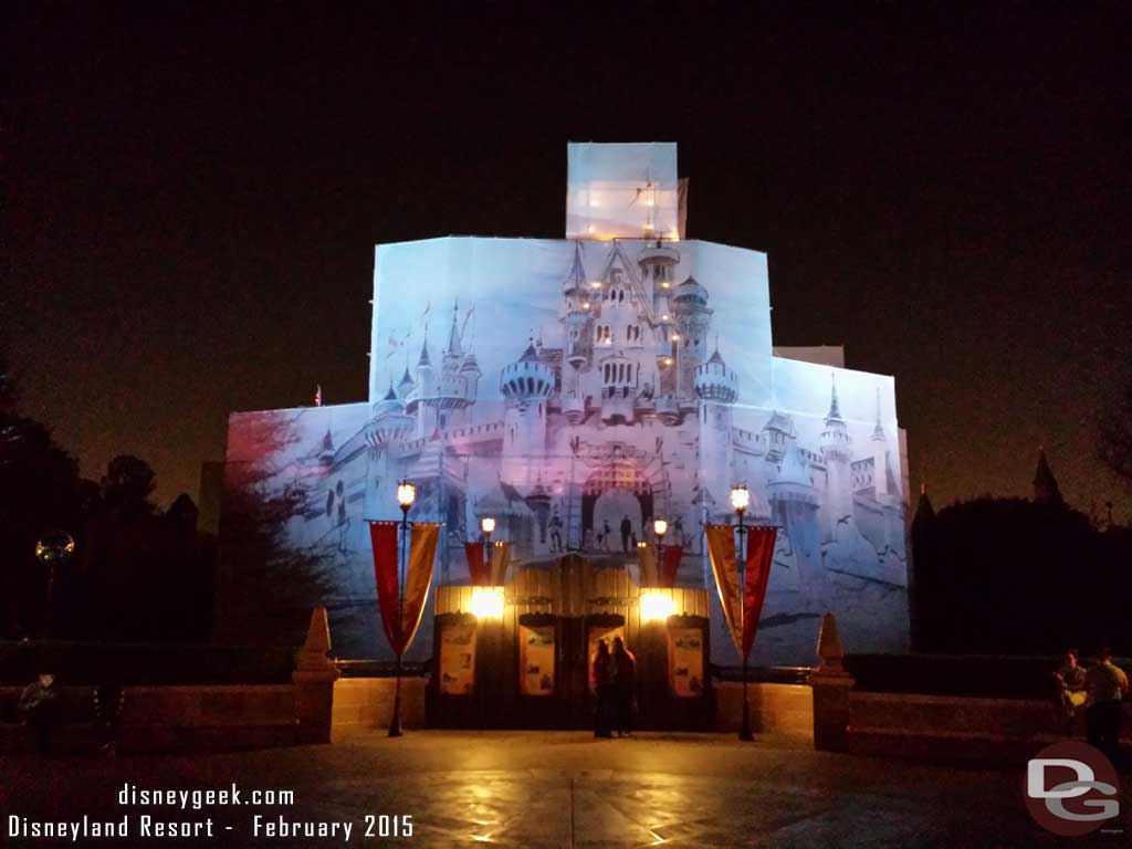 Disneyland Castle Renovation - 2015