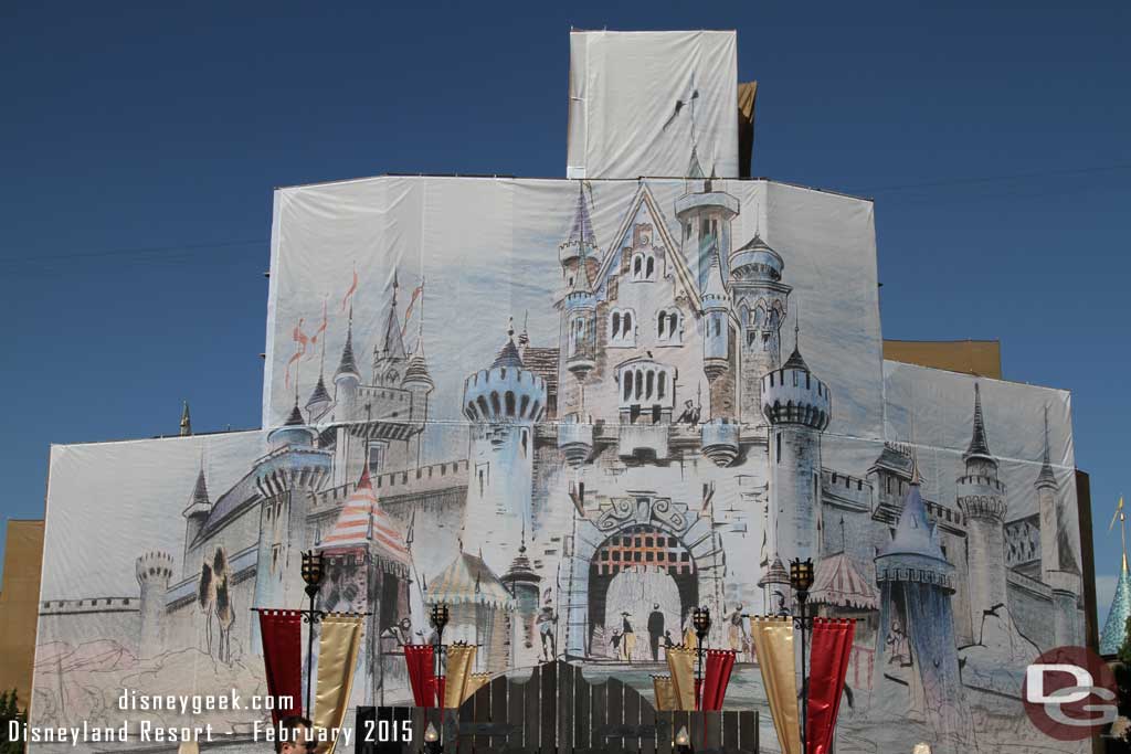 Disneyland Castle Renovation - 2015