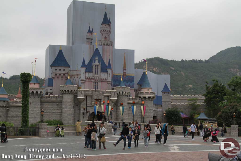 Hong Kong Disneyland - Sleeping Beauty Castle Renovation 2015