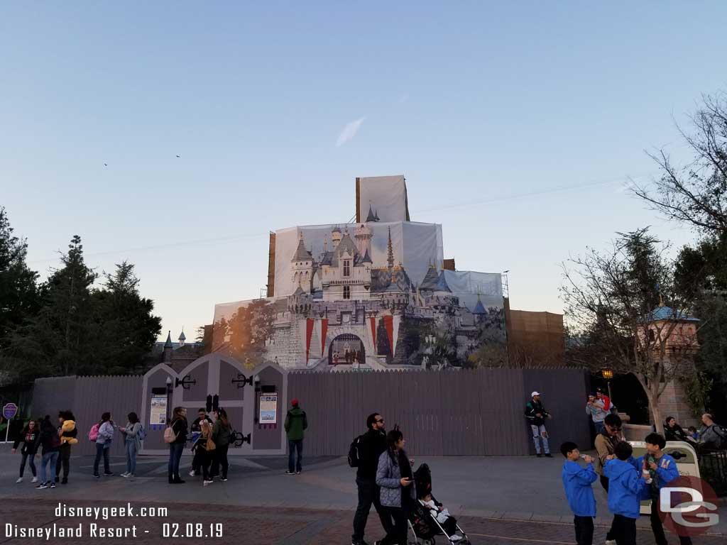 Disneyland Castle Renovation - 2019